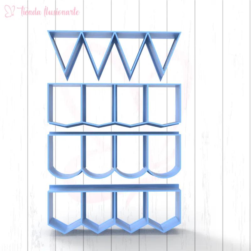 Set banderines x4